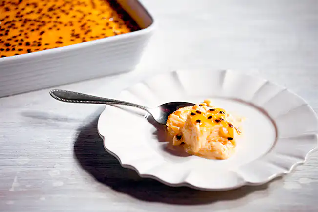 Musse de maracujá com cardamomo