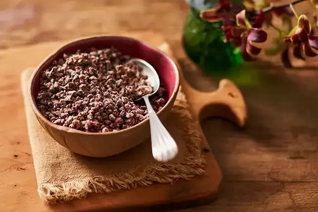 Receita de Nibs açucarados