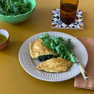 Omelete de espinafre