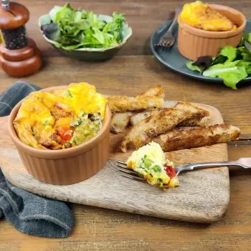Omelete na Air Fryer da Rita Lobo