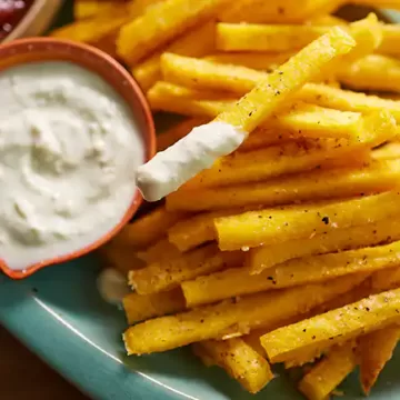 Palitos de polenta no forno