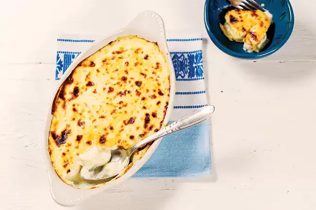 Receita de Palmito pupunha gratinado com parmesão