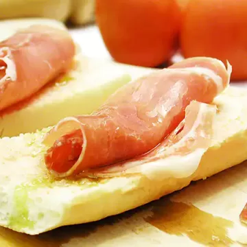 Pan con jamón