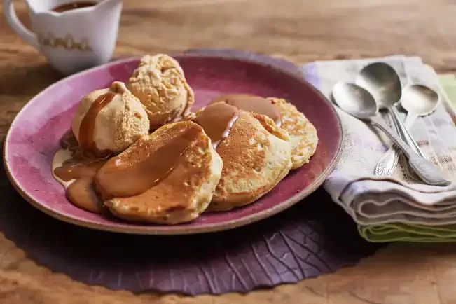 Receita de Panqueca americana de banana-da-terra