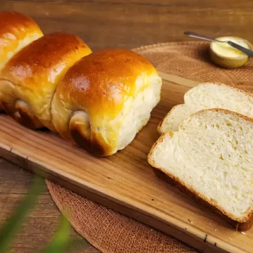 Pão de leite japonês (shokupan)