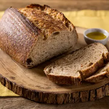 Pão integral de fermentação natural