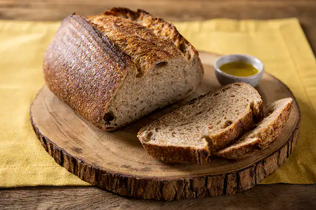 Pão integral de fermentação natural