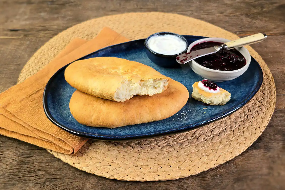 Pão rápido na Air Fryer da Rita Lobo