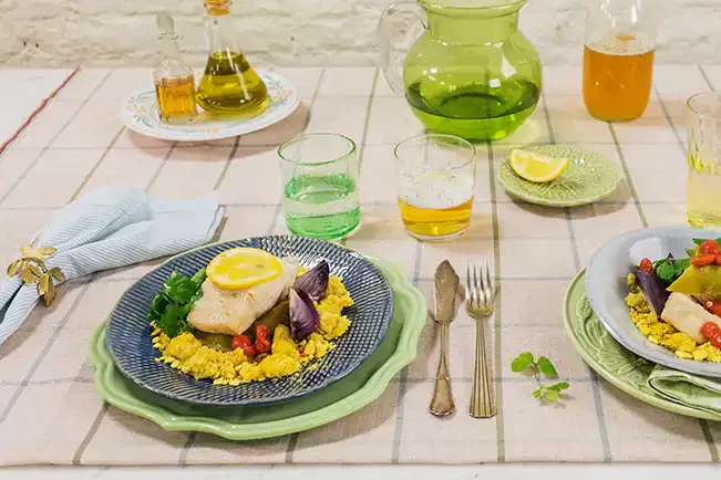 Receita de Papilote de robalo com farofa de banana