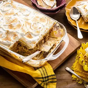 Pavê de banana com doce de leite