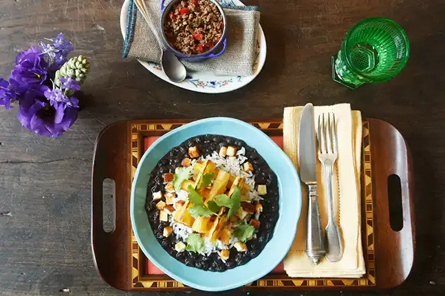 Receita de Pê-efe de carne moída com palitos de mandioca assada