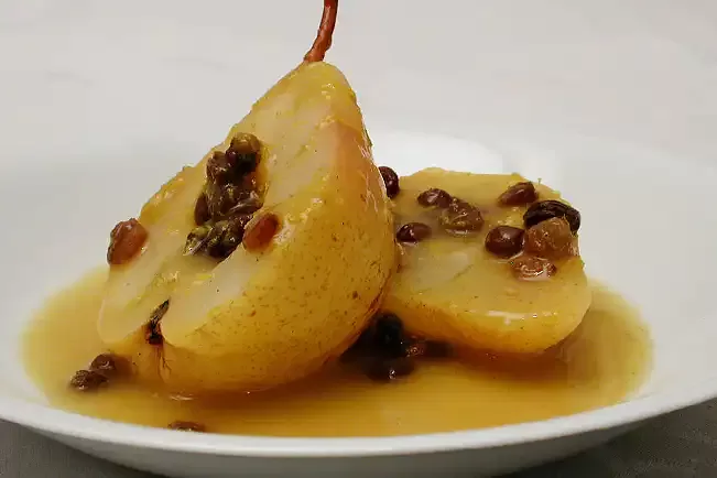 Receita de Peras assadas no micro-ondas