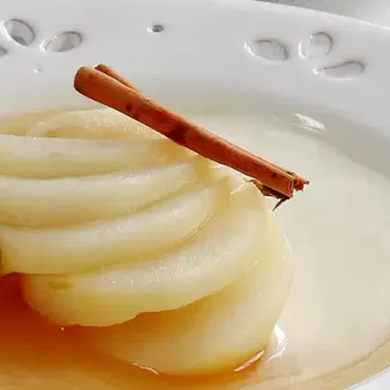 Peras cozidas