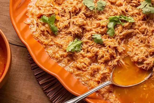 Receita de Pernil com molho de abacaxi e pimentão na pressão