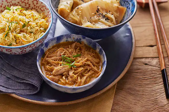 Pernil oriental na pressão
