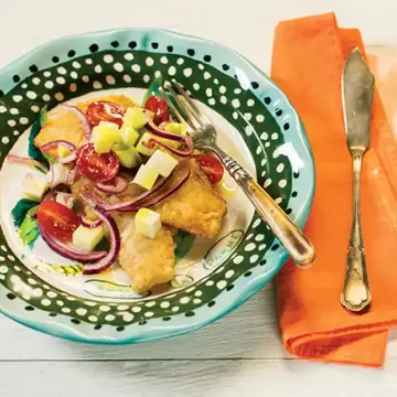 Pescada branca frita