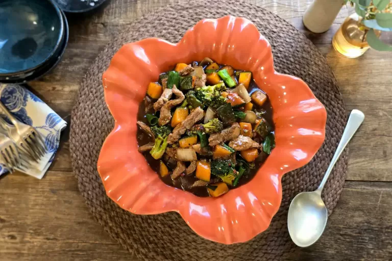 Receita de Picadinho oriental com abóbora e brócolis