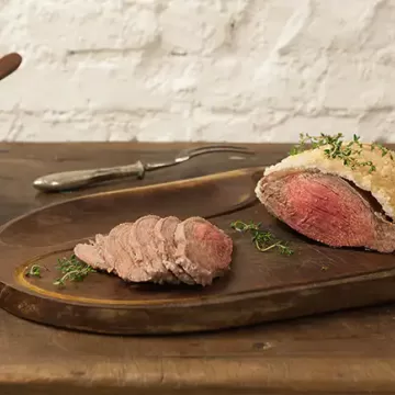 Picanha assada com sal grosso