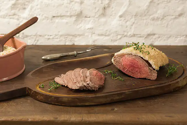 Picanha assada com sal grosso