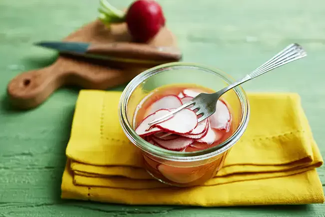 Receita de Picles de rabanete a jato