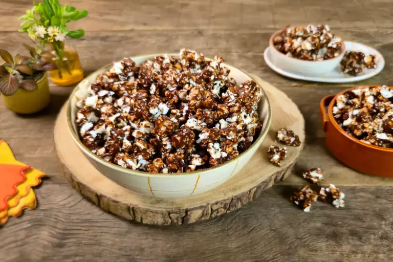 Receita de Pipoca doce com chocolate