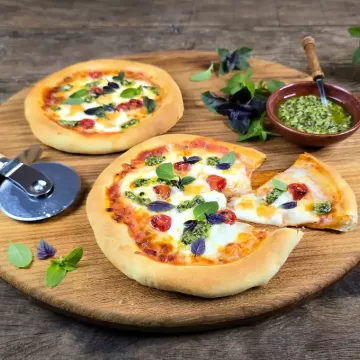 Pizza rápida caprese na Air Fryer da Rita Lobo