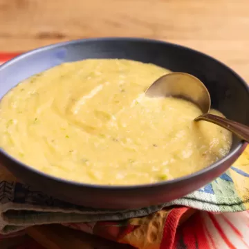 Polenta com abobrinha