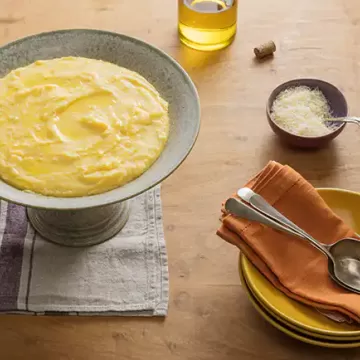 Polenta na panela de pressão elétrica