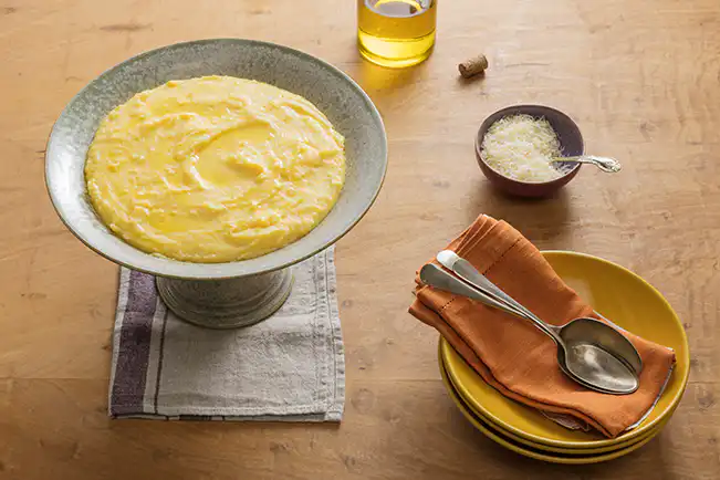 Polenta na panela de pressão elétrica