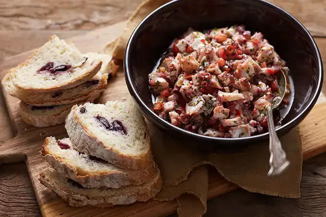 Receita de Polvo ao vinagrete