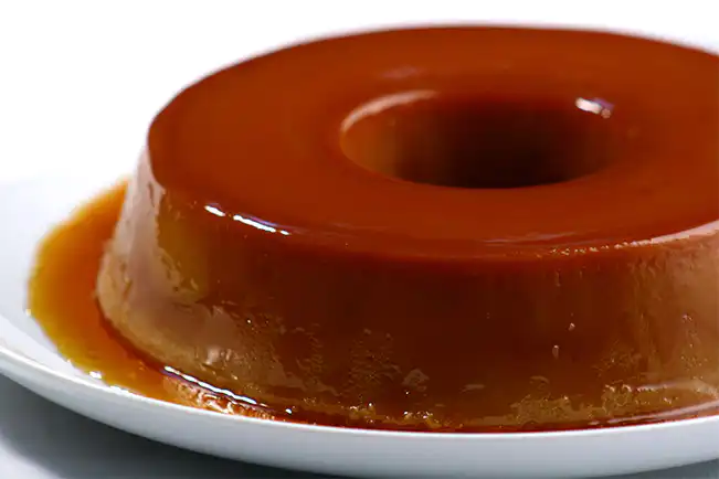 Pudim de doce de leite
