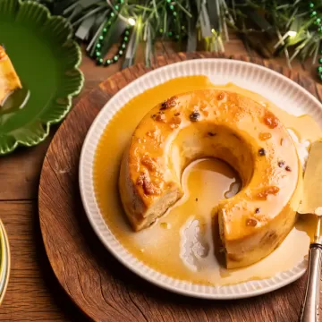 Pudim de panetone na panela de pressão elétrica
