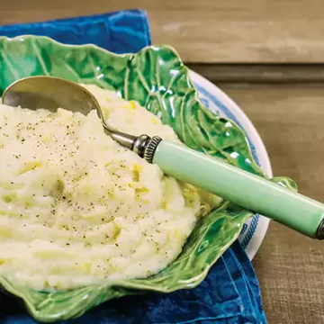 Purê de batata com alho-poró