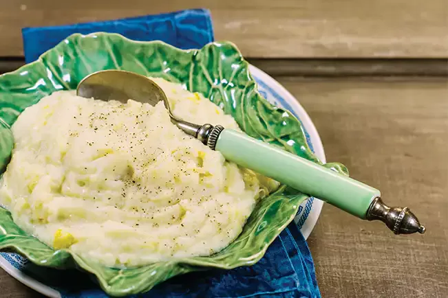 Receita de Purê de batata com alho-poró