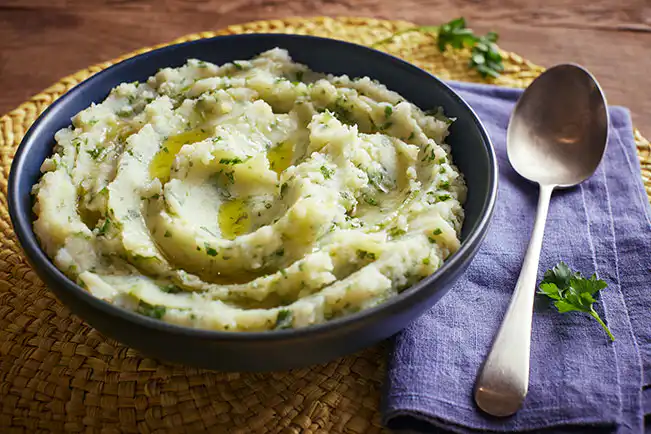 Purê de batata com ervas