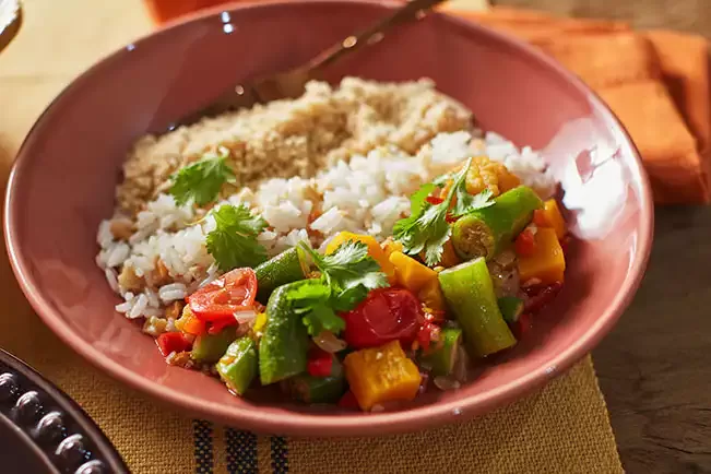 Receita de Quiabada com abóbora e couve-flor