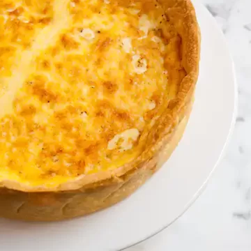 Quiche de queijo minas