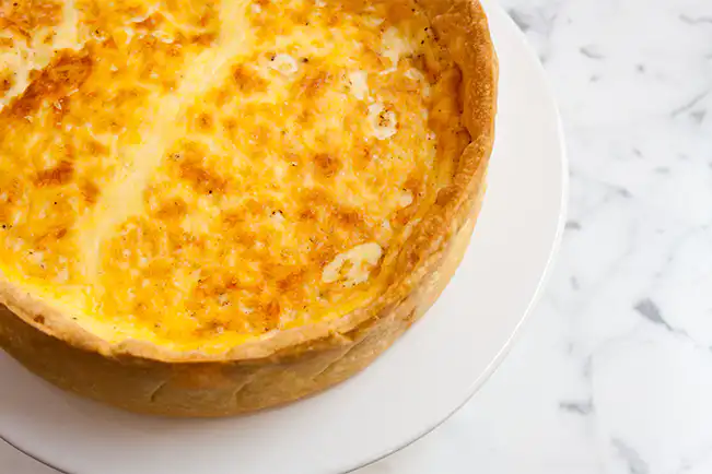 Quiche de queijo minas