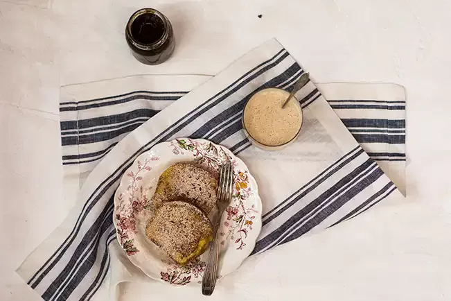 Receita de Rabanada de pão de fôrma com raspas de laranja