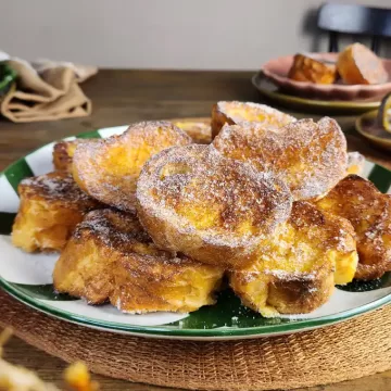 Rabanada na Air Fryer da Rita Lobo