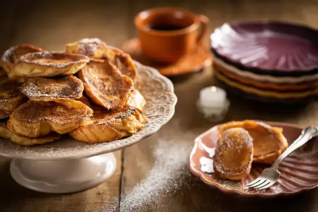 Receita de Rabanadas com licor de laranja