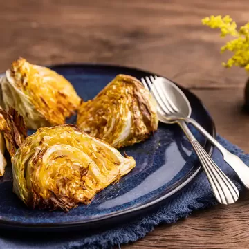 Repolho assado na Air Fryer da Rita Lobo