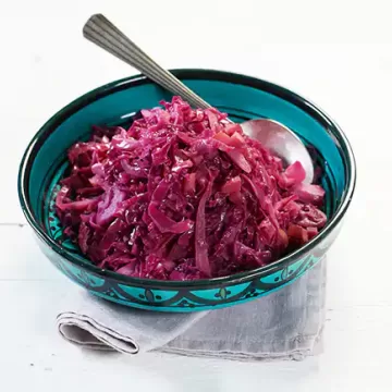 Repolho roxo com maçã
