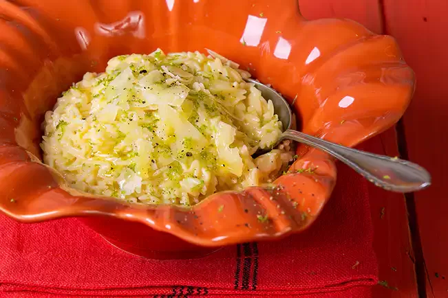 Receita de Risoni na manteiga