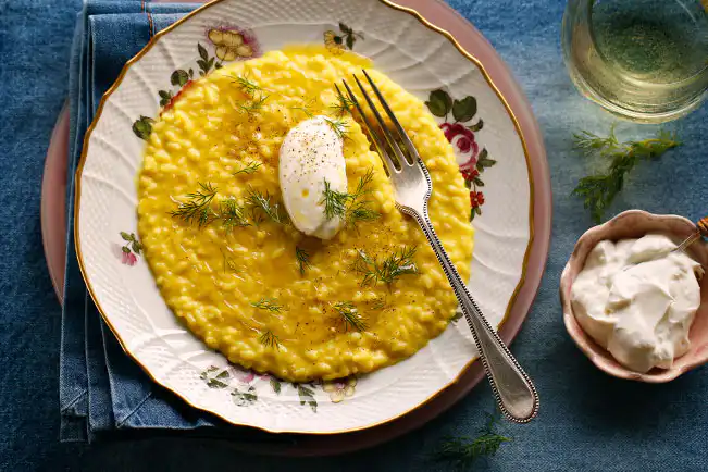 Risoto de açafrão
