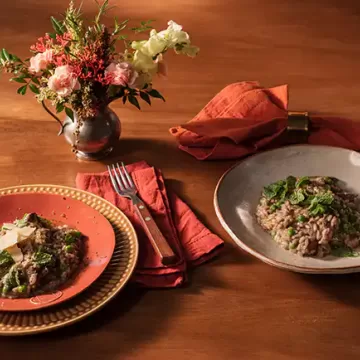 Risoto de fígado de galinha com ervilha