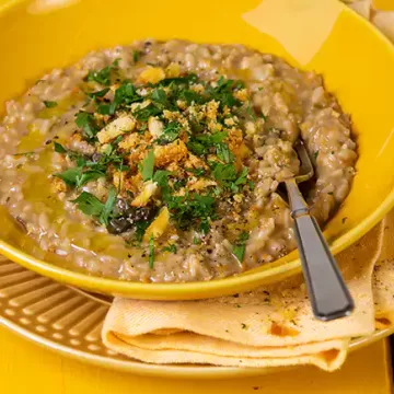 Risoto de funghi na pressão
