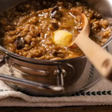Risoto de funghi para um