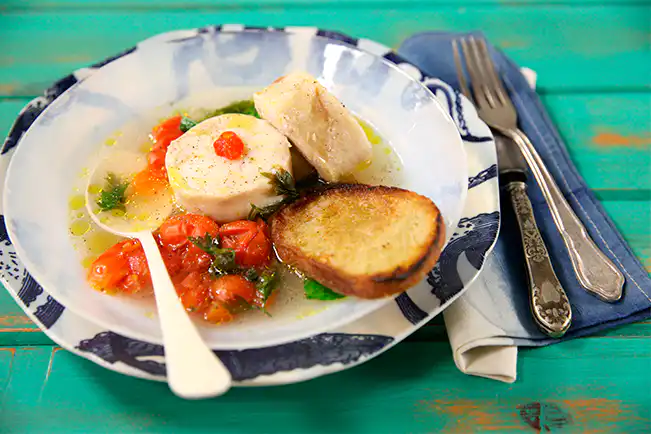Robalo em acqua pazza