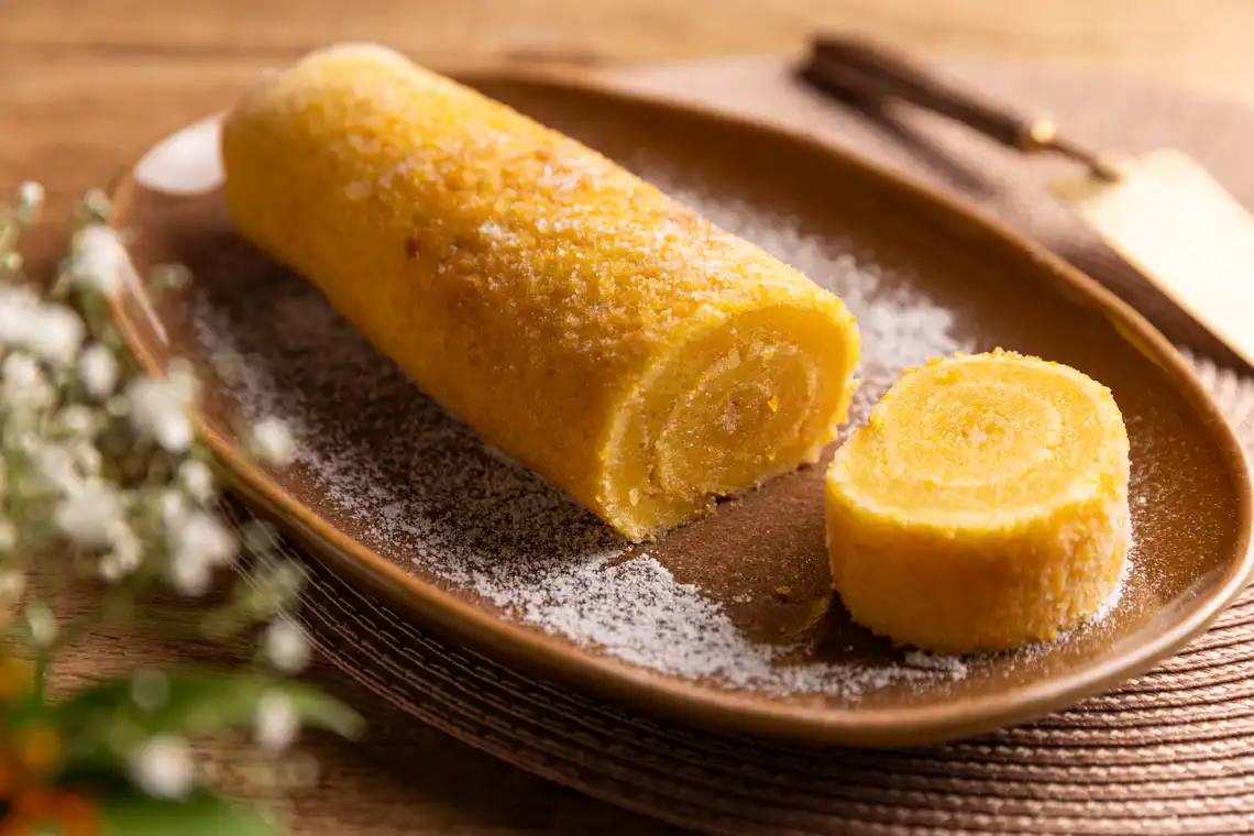 Rocambole de laranja